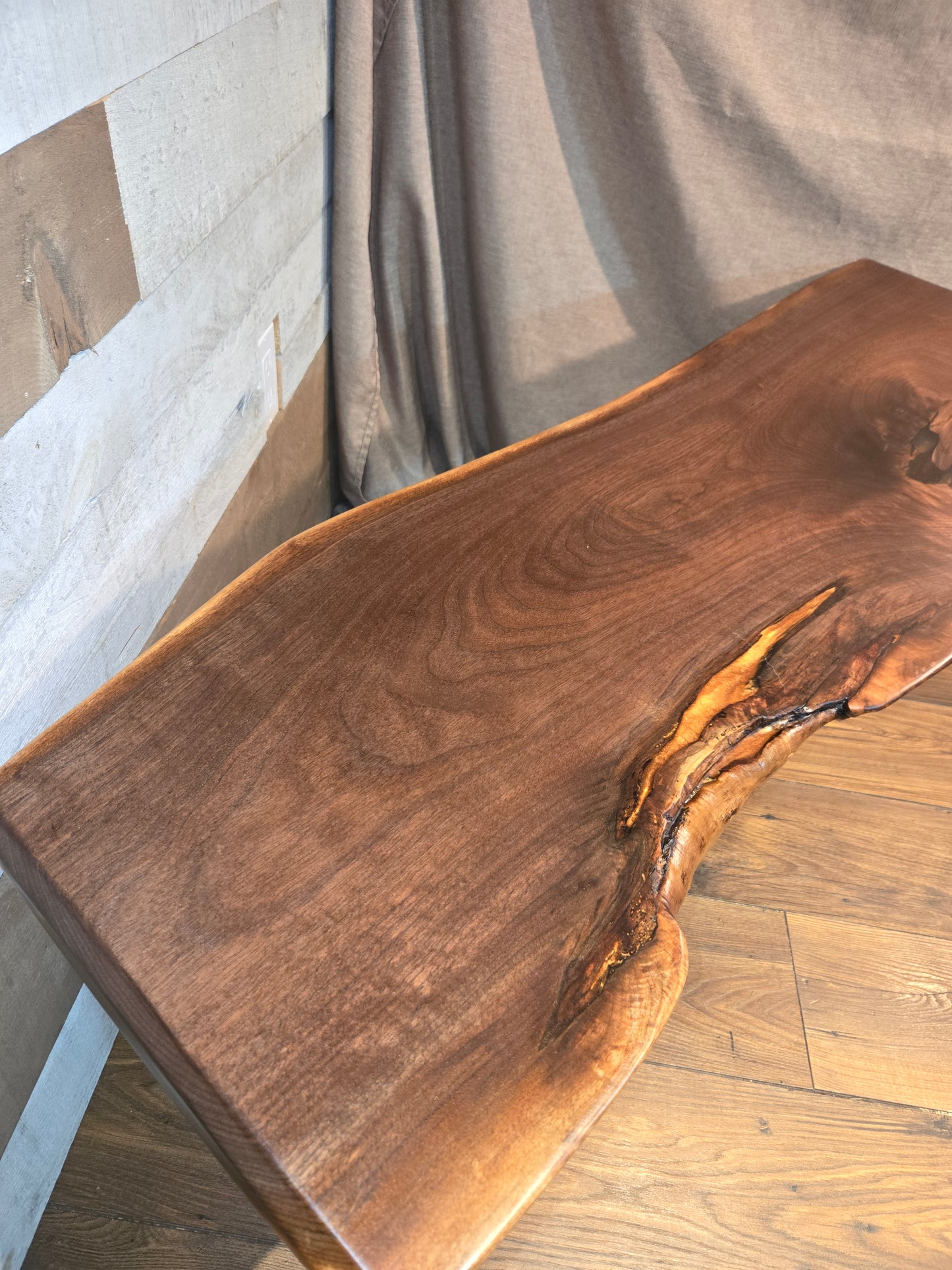 Bench, Live Edge Walnut Bench