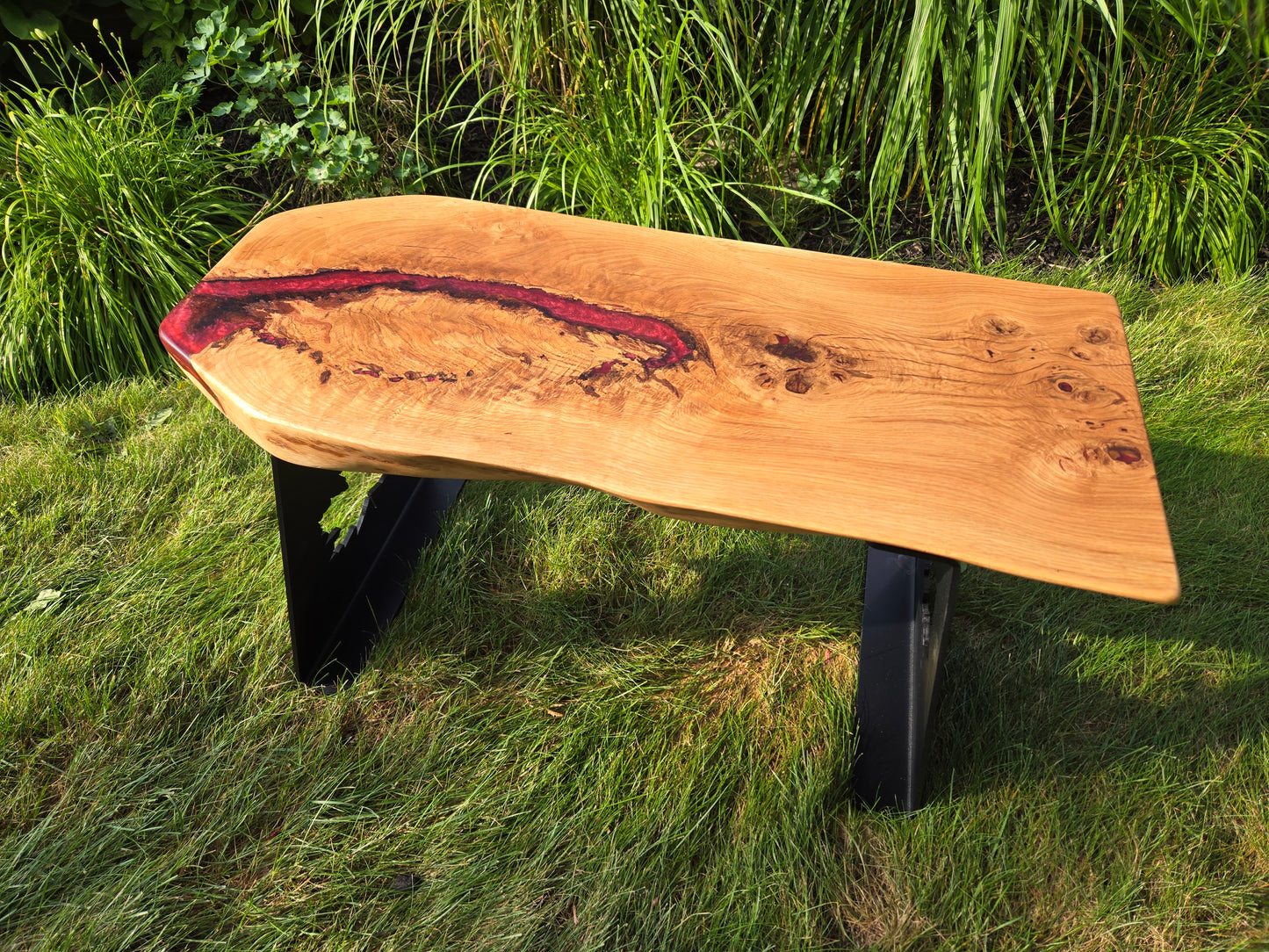 The Canada Bench, Live Edge White Oak Bench