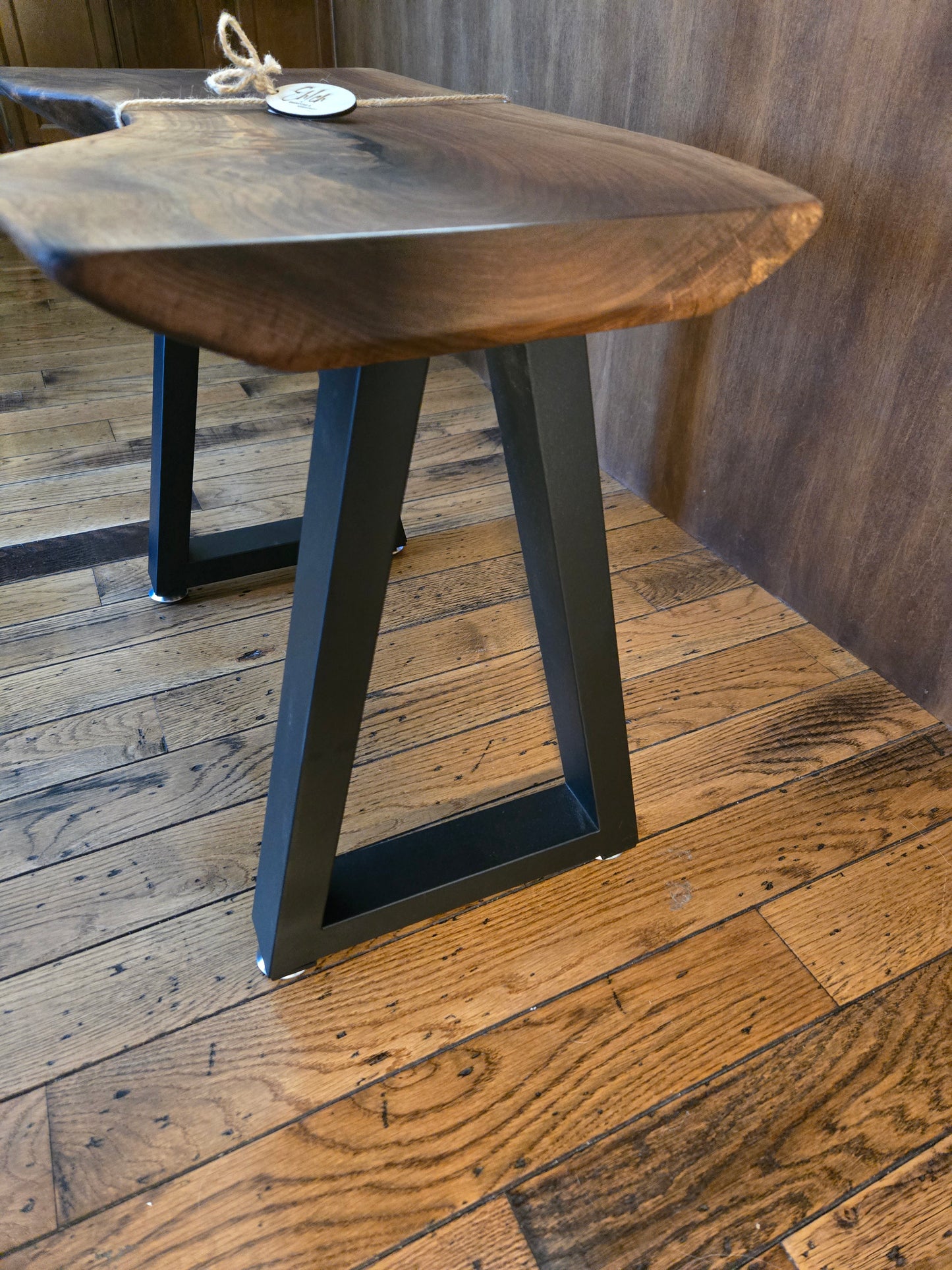 Bench, Live Edge Black Walnut