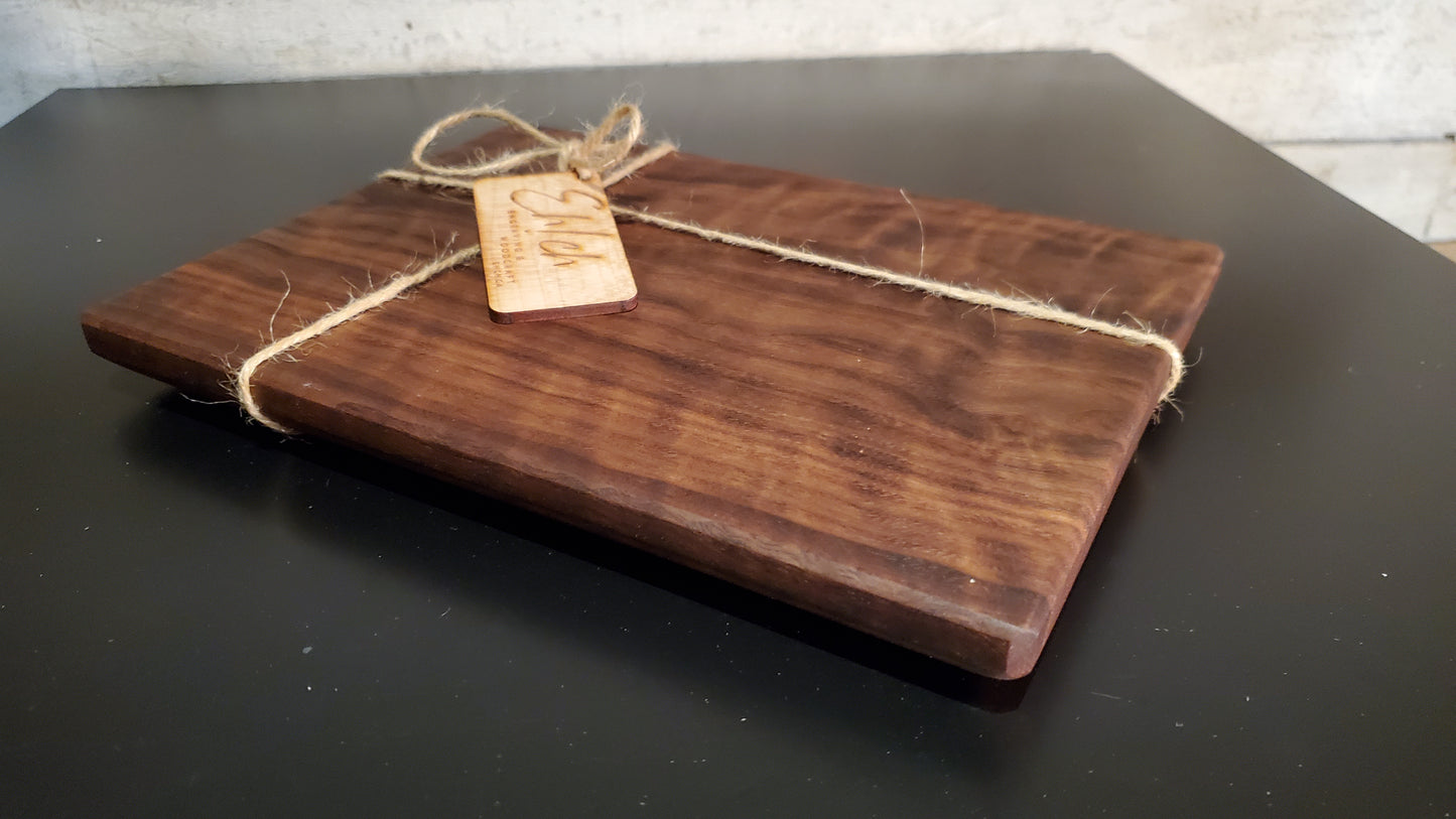 7"X10" Figured Black Walnut Cheese Board