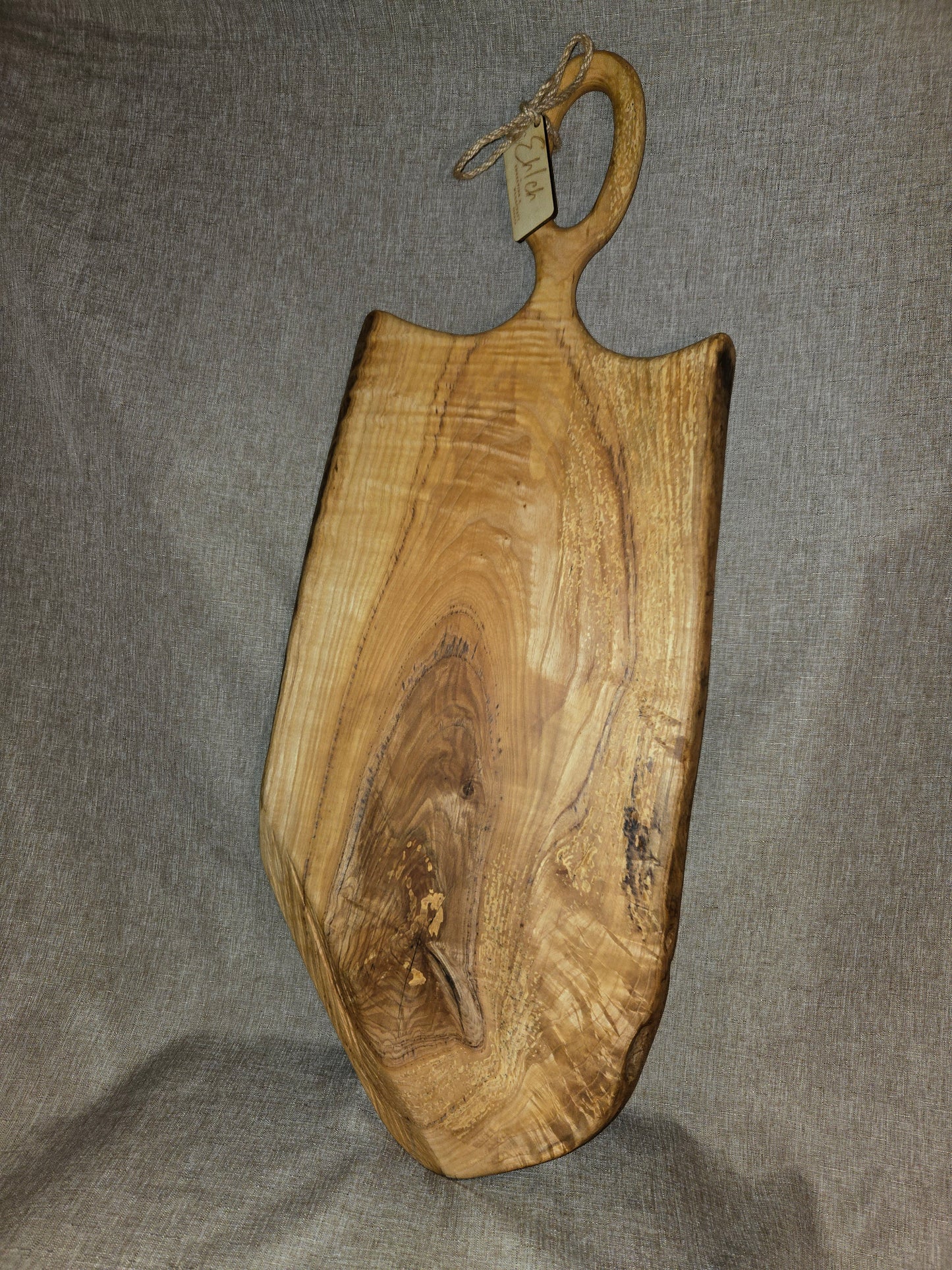 29" Ash Live Edge Charcuterie Board w Handle