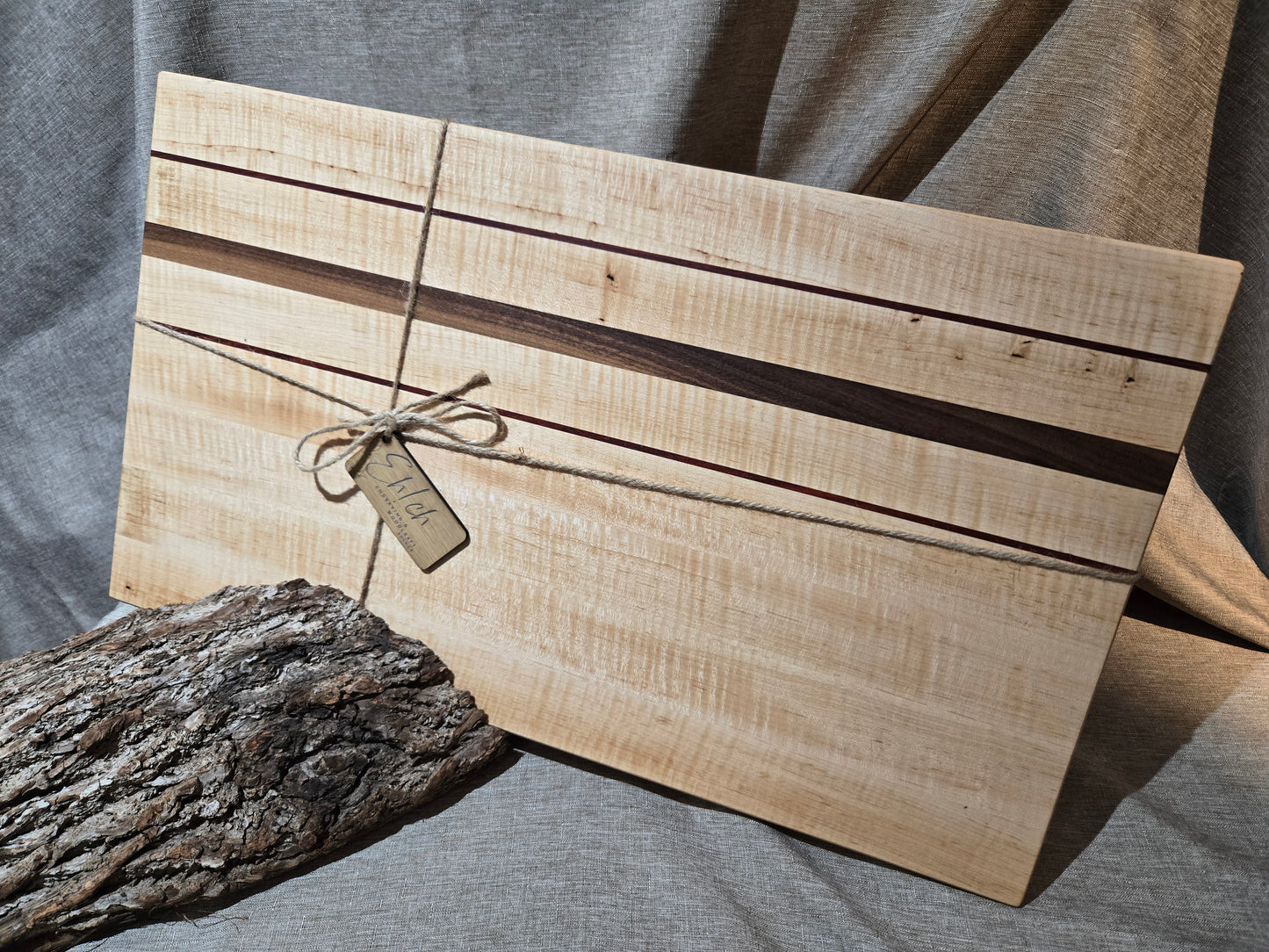 Flame Maple Cutting Board, Edge Grain