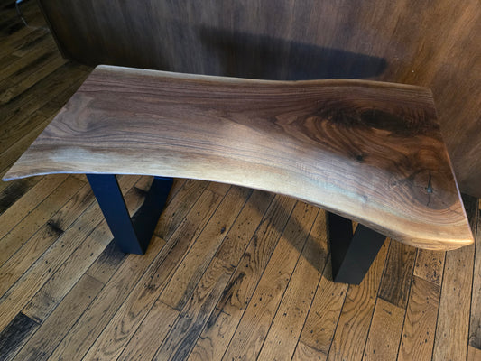 Bench, Live Edge Walnut Bench