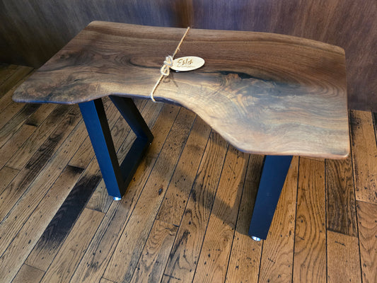 Bench, Live Edge Black Walnut