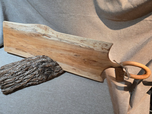 34-1/2" Spalted Maple Live Edge Charcuterie Board
