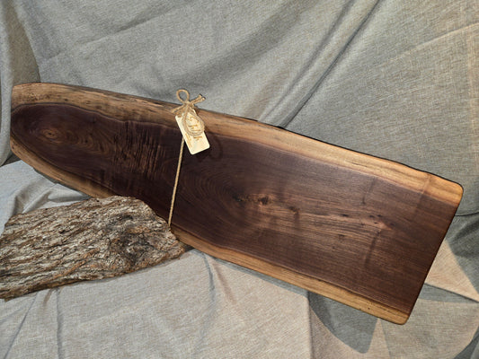 35-1/2" Black Walnut Charcuterie Board